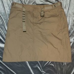 Bass khaki mini skirt
